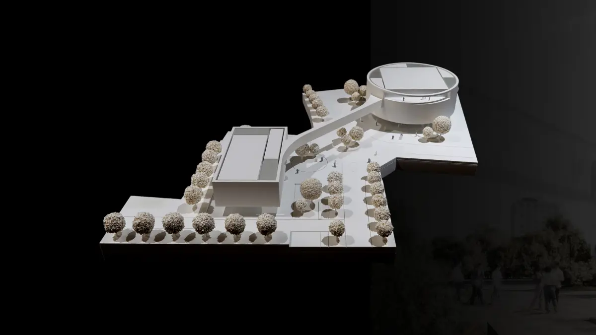 Lehr- und Forschungsgebäude Pandemieresilienz-Zentrum Halle Model