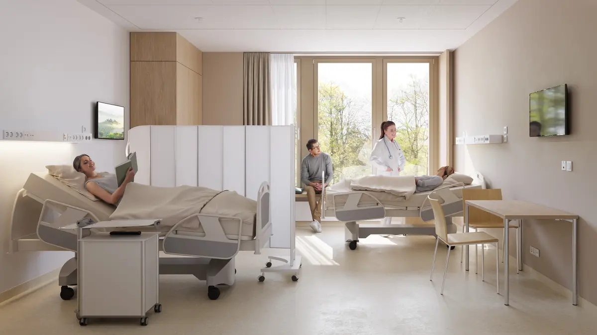 Projekte_Nouveau_Bâtiment_Centre_Luxemburg_Patientenzimmer