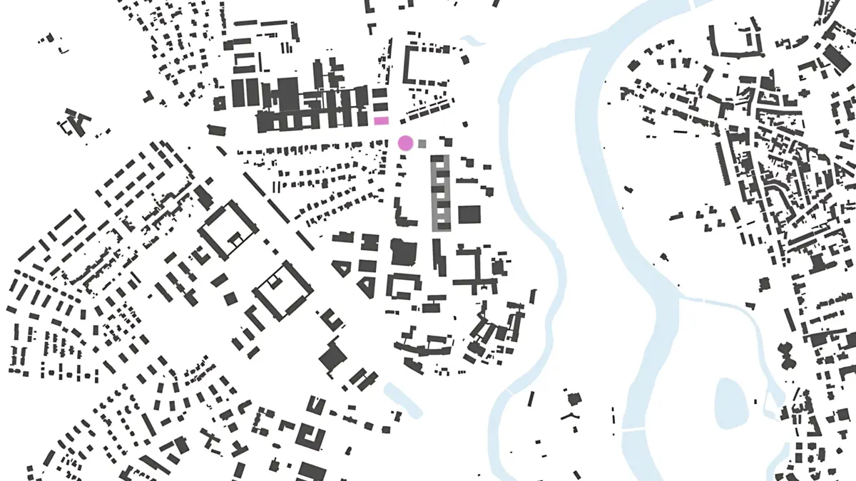 Lehr- und Forschungsgebäude Pandemieresilienz-Zentrum Halle Schwarzplan