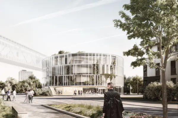 Lehr- und Forschungsgebäude Pandemieresilienz-Zentrum Halle Visualisierung