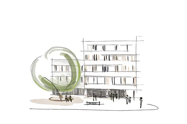 Aktuelles_DKFZ_Grundsteinlegung_Skizze