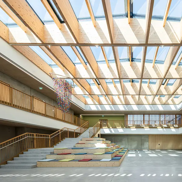 Innenanlage der Grundschule Burlafingen